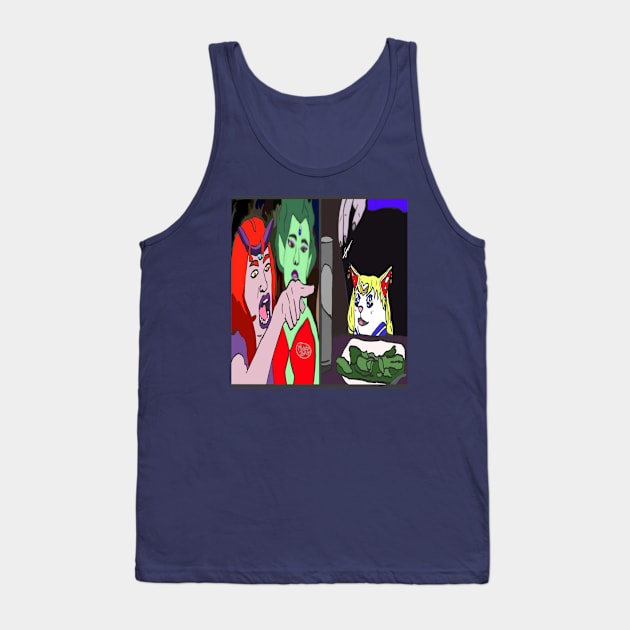 Woman Yells @ Sailor Smudge Tank Top by Materiaboitv